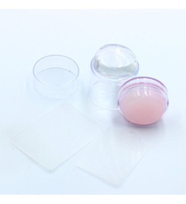 Штамп двухсторонний с мини пластинами Pink