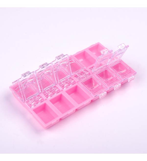 Контейнер прямоугольный для декора на 12 секций