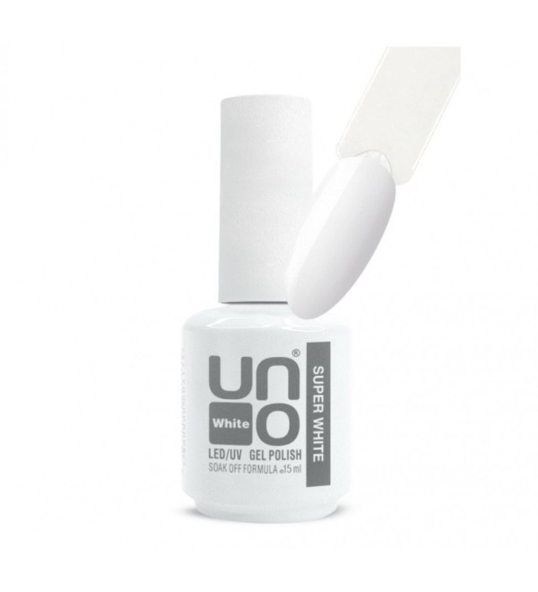 Uno Гель-лак Super White - Супер Белый (15 ml)
