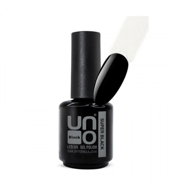 Uno Гель-лак Super Black - Супер черный (15 ml)