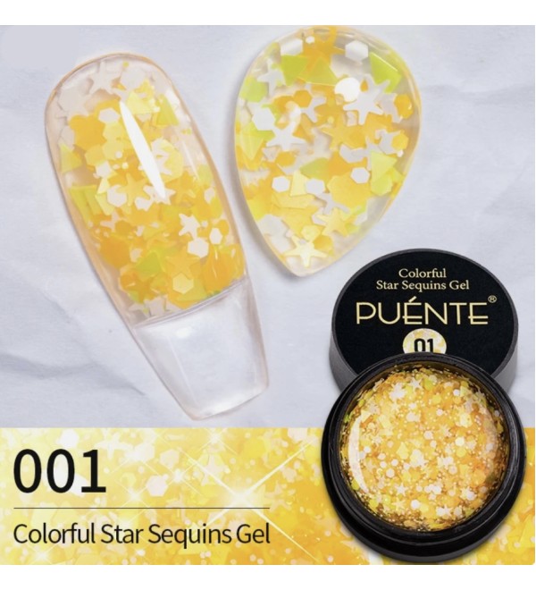 Глитерный гель Puente 01