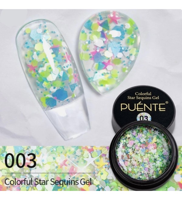 Глитерный гель Puente 03