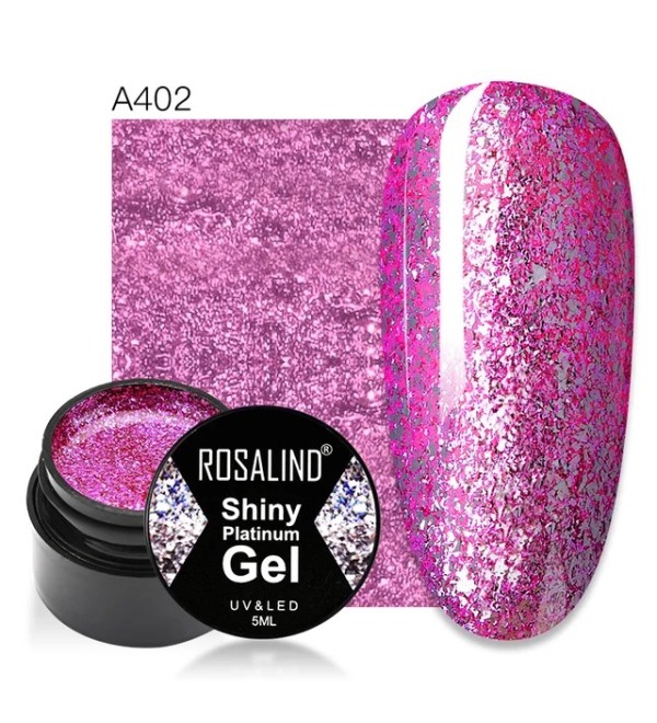 Гель краска Rosalind Shiny Platinum A402