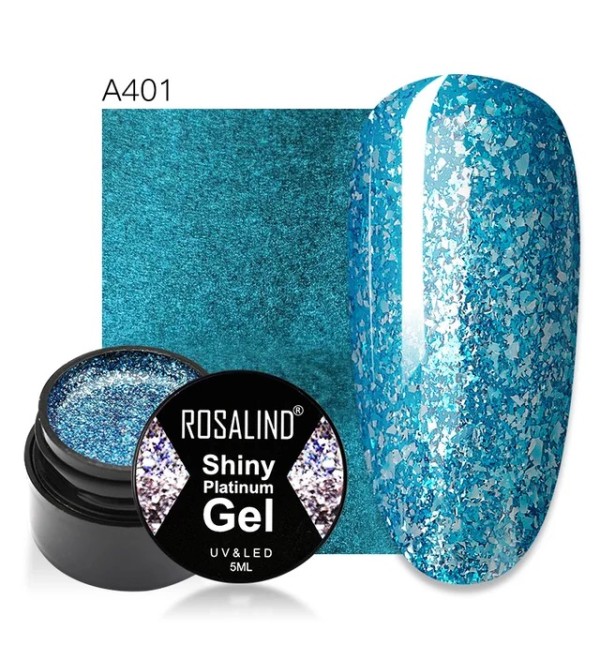 Гель краска Rosalind Shiny Platinum A401