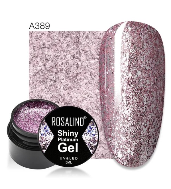 Гель краска Rosalind Shiny Platinum A389