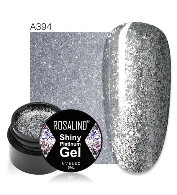 Гель краска Rosalind Shiny Platinum A394