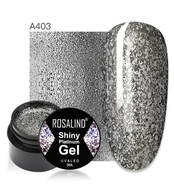 Гель краска Rosalind Shiny Platinum A403