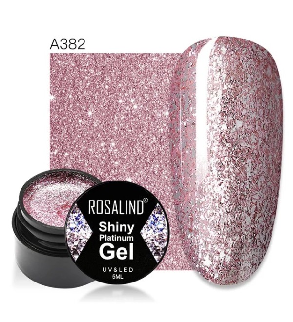 Гель краска Rosalind Shiny Platinum A382