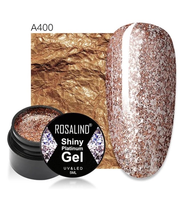 Гель краска Rosalind Shiny Platinum A400