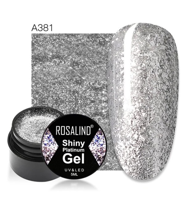 Гель краска Rosalind Shiny Platinum A381