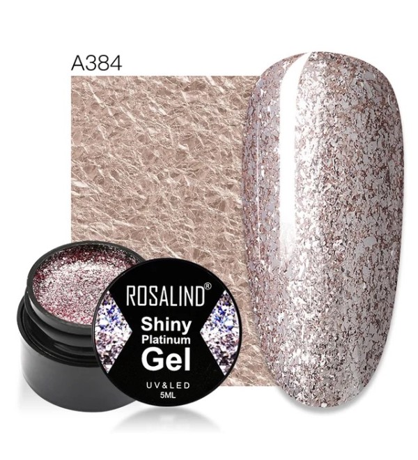Гель краска Rosalind Shiny Platinum A384