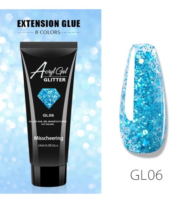 Полигель с блестками Glitter GL06