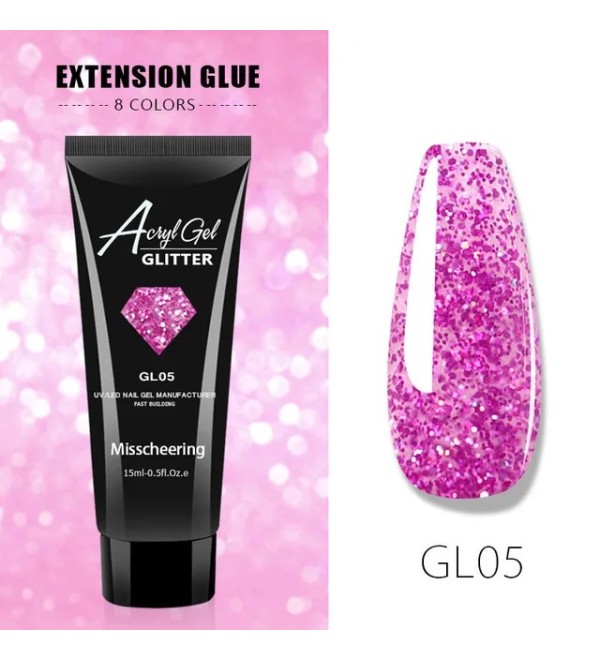 Полигель с блестками Glitter GL05