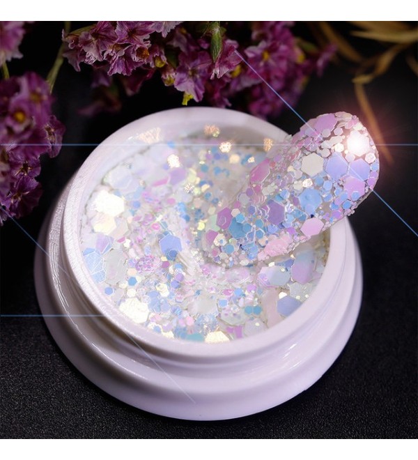 Шестигранные блестки для дизайна