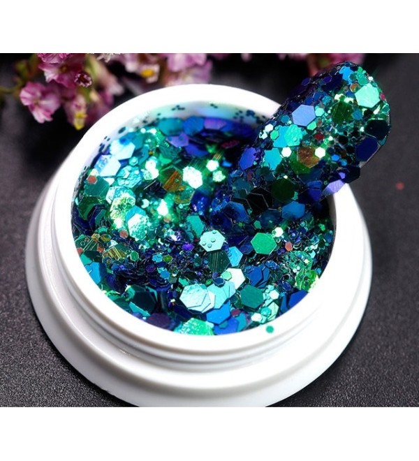 Шестигранные блестки для дизайна