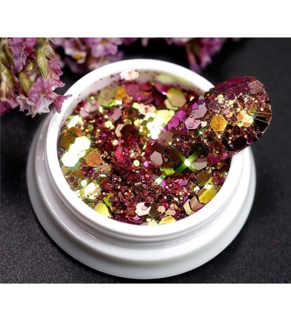 Шестигранные блестки для дизайна