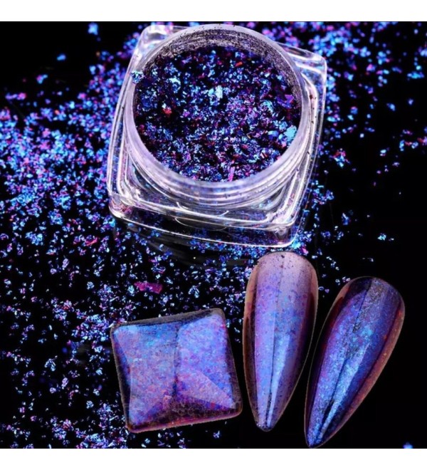 Зеркальная втирка для ногтей «Галактик»