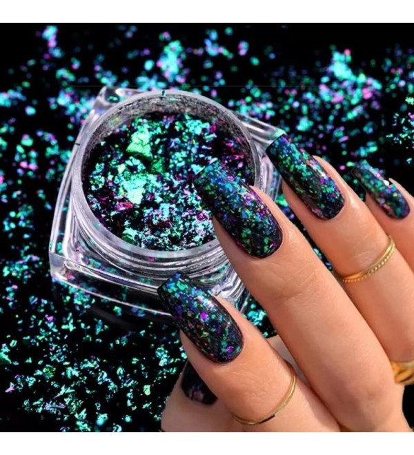 Зеркальная втирка для ногтей «Галактик»