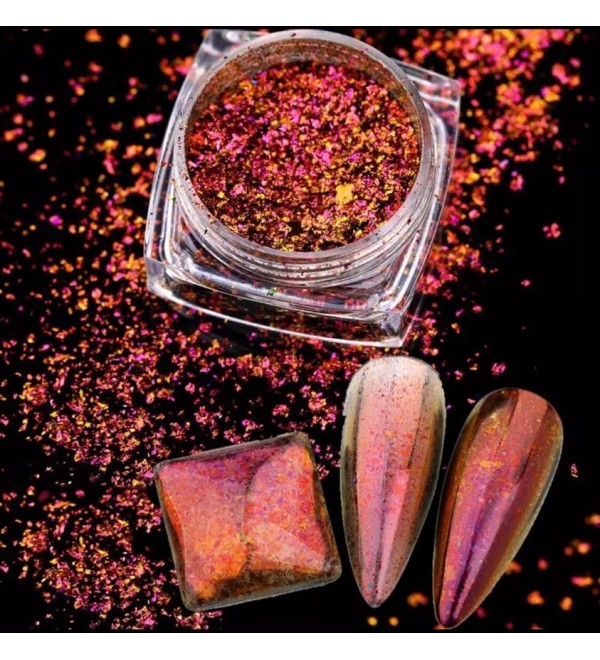 Зеркальная втирка для ногтей «Галактик»