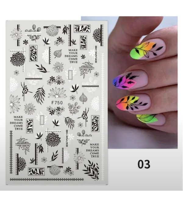 Cлайдеры для ногтей F750