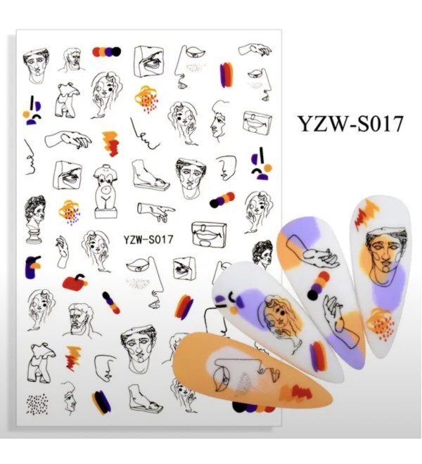 Слайдеры для ногтей YZW-S017