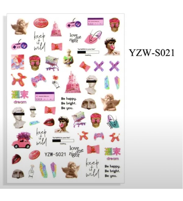 Слайдеры для ногтей YZW-S021