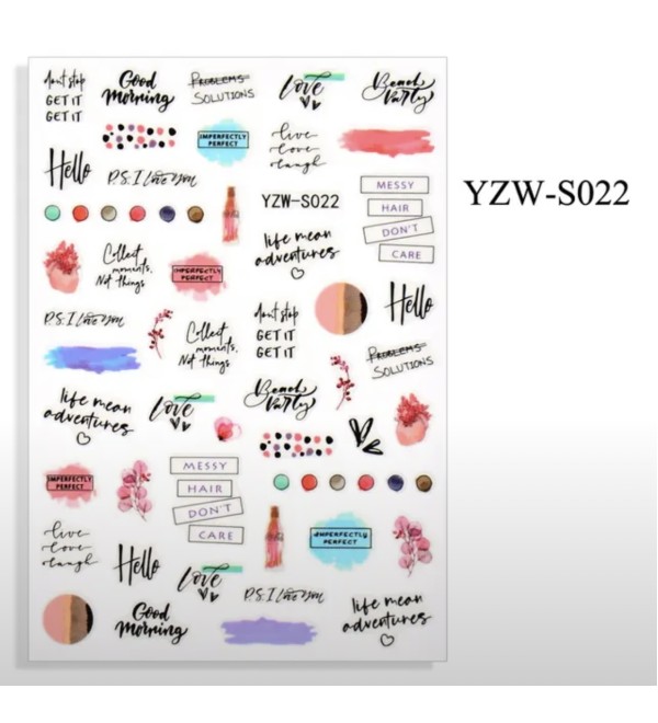 Слайдеры для ногтей YZW-S022