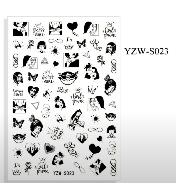 Слайдеры для ногтей YZW-S023