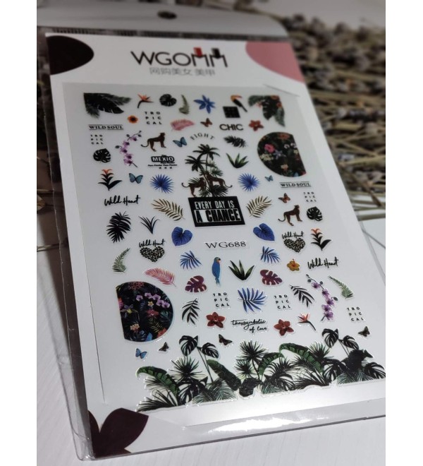 Слайдеры для ногтей WG688