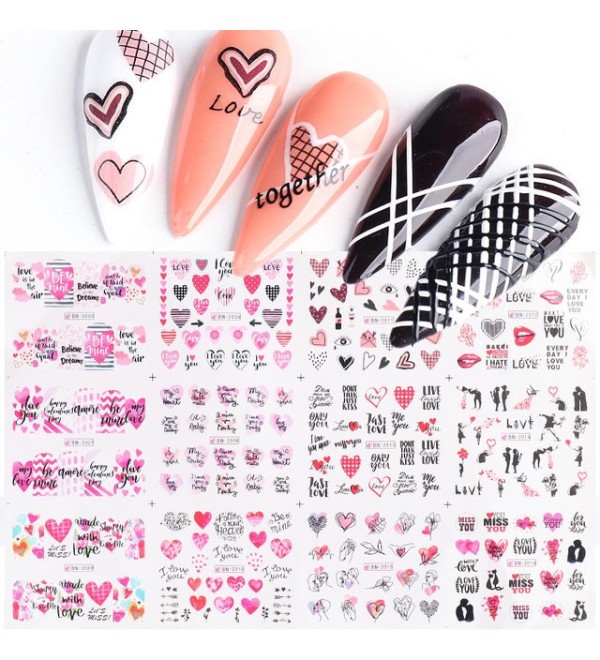 Водные слайдеры 12 шт