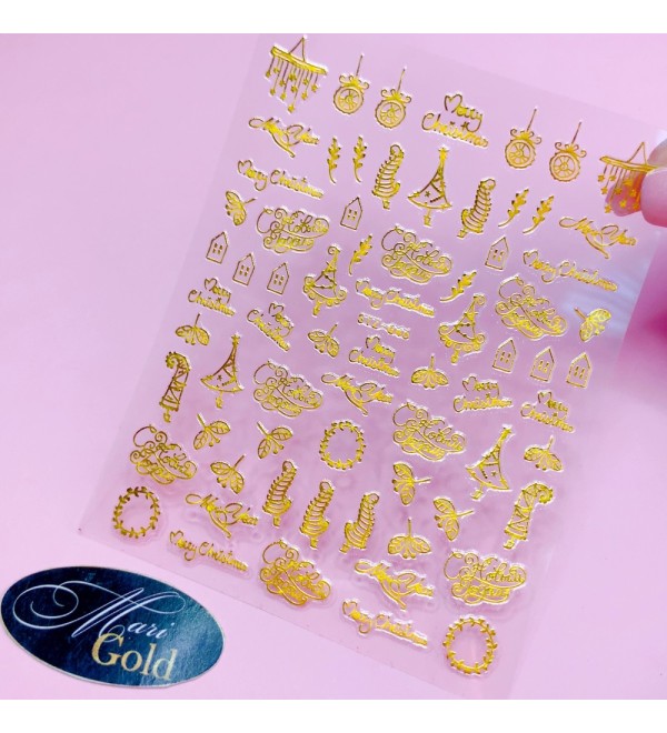 Новогодние слайдеры для ногтей 