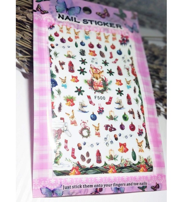 Новогодние слайдеры для ногтей 