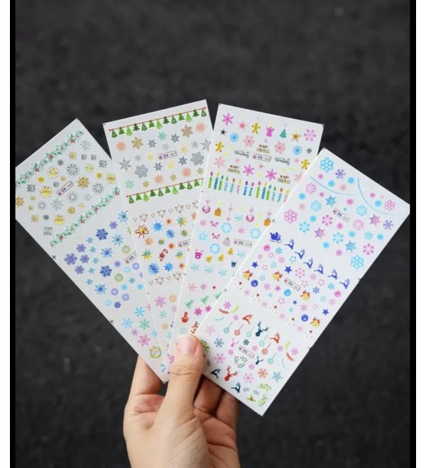 Новогодние слайдеры для ногтей 