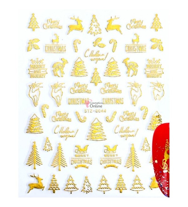 Новогодние слайдеры для ногтей 