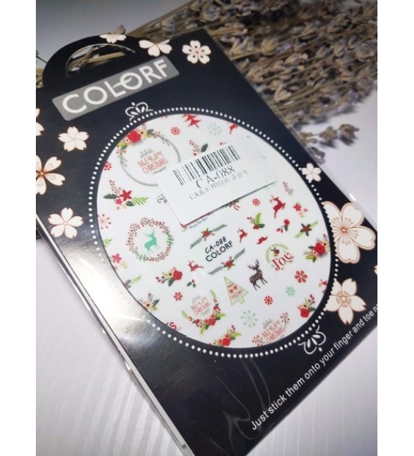 Новогодние слайдеры для ногтей 