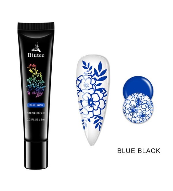 Гель краска для стемпинга и рисования 2в1 Синий