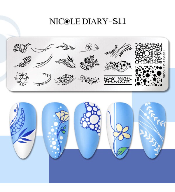 Пластина для стемпинга Nicole Diary-S11