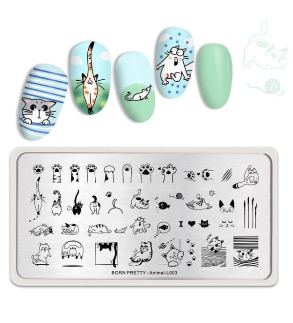 Пластина для стемпинга Animal L-003