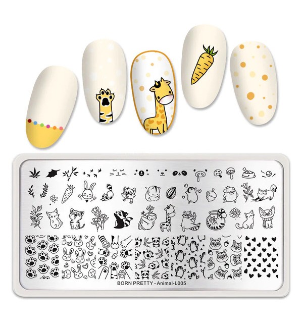 Пластина для стемпинга Animal L-005
