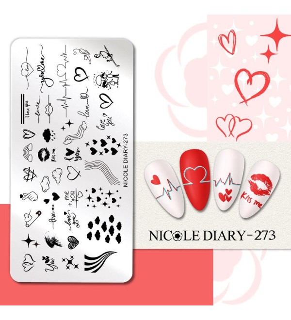 Пластина для стемпинга Nicole Diary-273