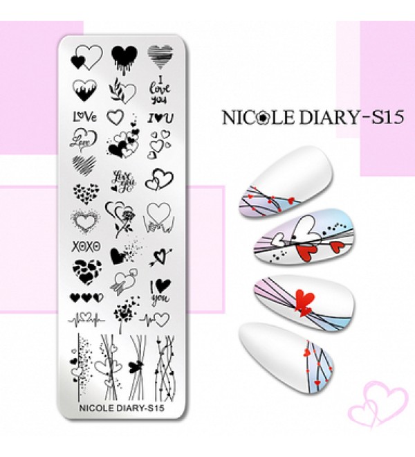 Пластина для стемпинга Nicole Diary-S15