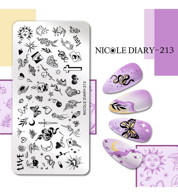Пластина для стемпинга Nicole Diary-213