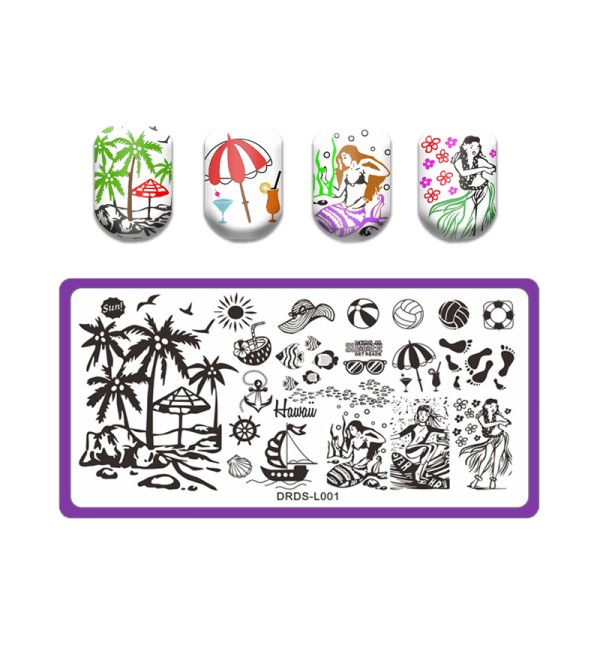 Пластина для стемпинга  DRDS-L001