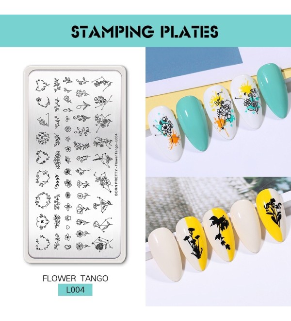 Пластина для стемпинга BP FlowerTango-L004