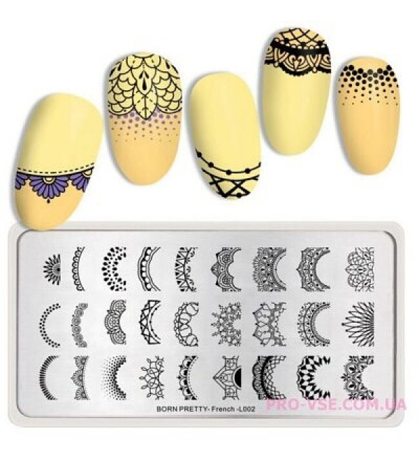 Пластина для стемпинга BP French-L002
