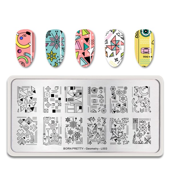 Пластина для стемпинга BP Geometry -L003