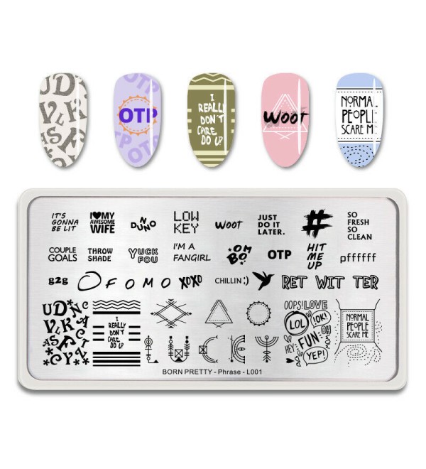 Пластина для стемпинга BP Phrase-L001