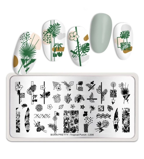 Пластина для стемпинга BP Tropical Punch-L006