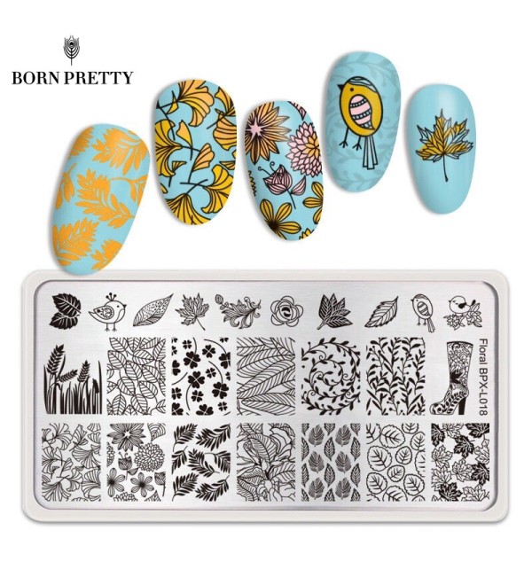 Пластина для стемпинга Floral BPX-L018