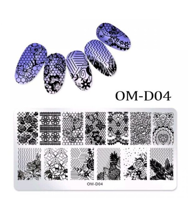 Пластина для стемпинга OM-D04